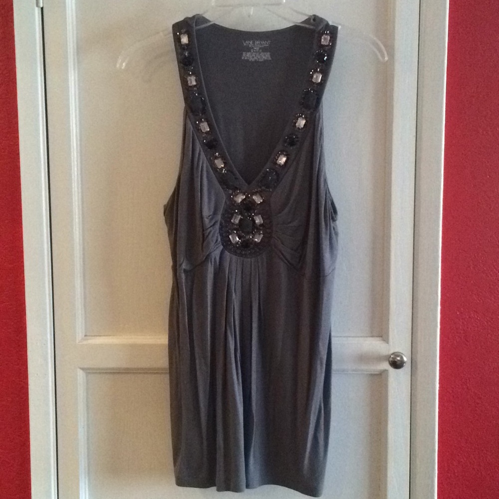 Lane Bryant embellished tank size 14/16